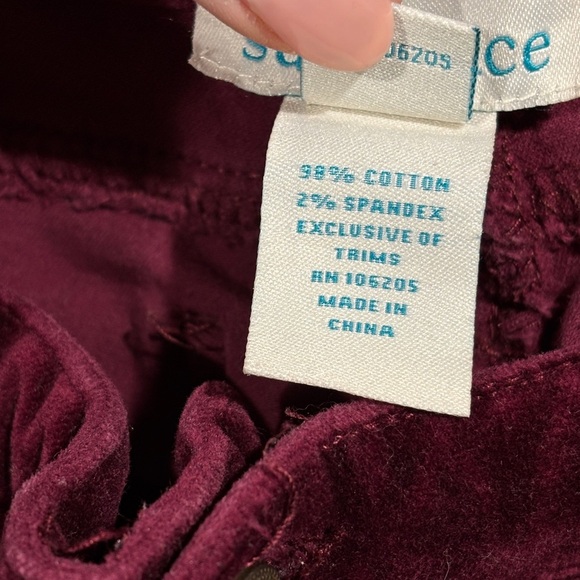 Sundance Red Straight Leg Jeans with Floral Embroidery - Picture 5 of 5